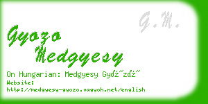 gyozo medgyesy business card